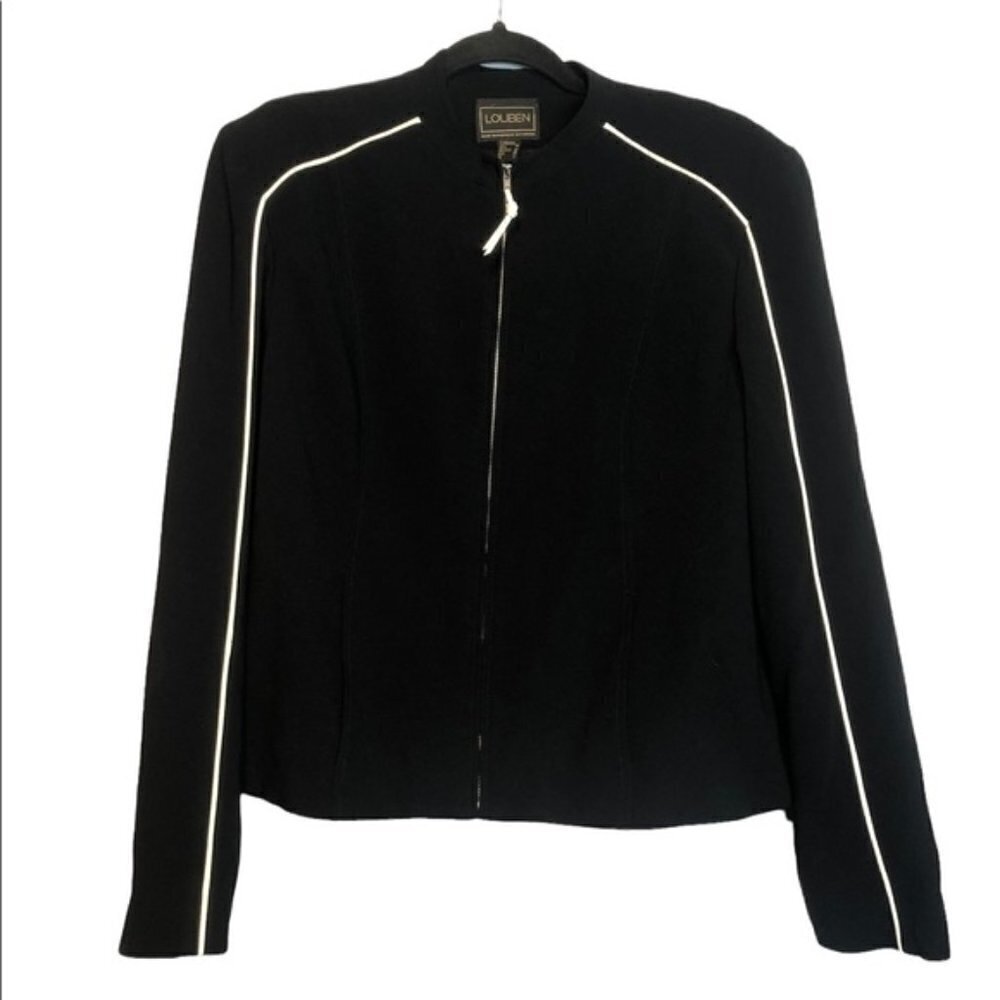 𝅺louben Zip Up Blazer Jacket, size 10